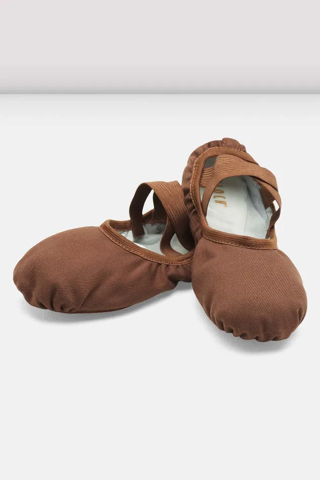 Mens Performa Stretch Canvas Ballet Shoes Cocoa Canvas Adult Ballet Bloch