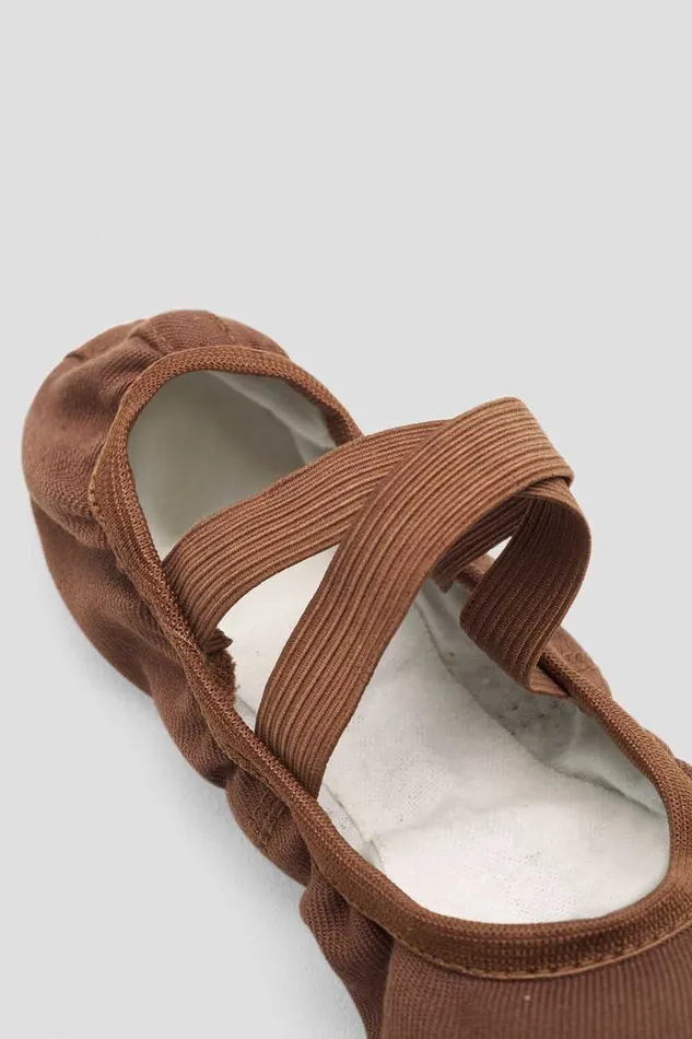 Mens Performa Stretch Canvas Ballet Shoes Cocoa Canvas Adult Ballet Bloch