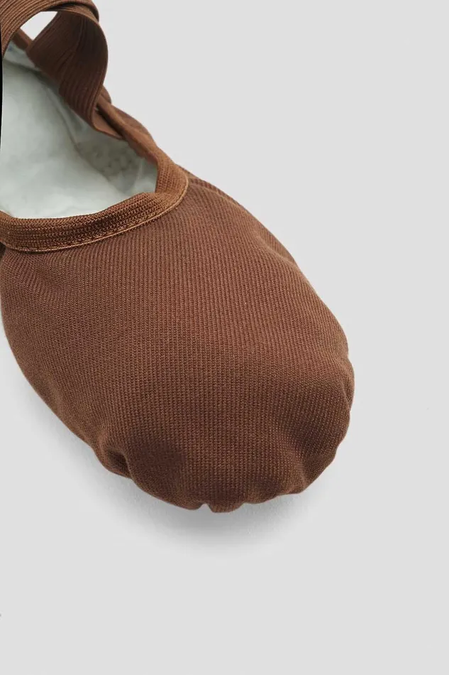 Mens Performa Stretch Canvas Ballet Shoes Cocoa Canvas Adult Ballet Bloch