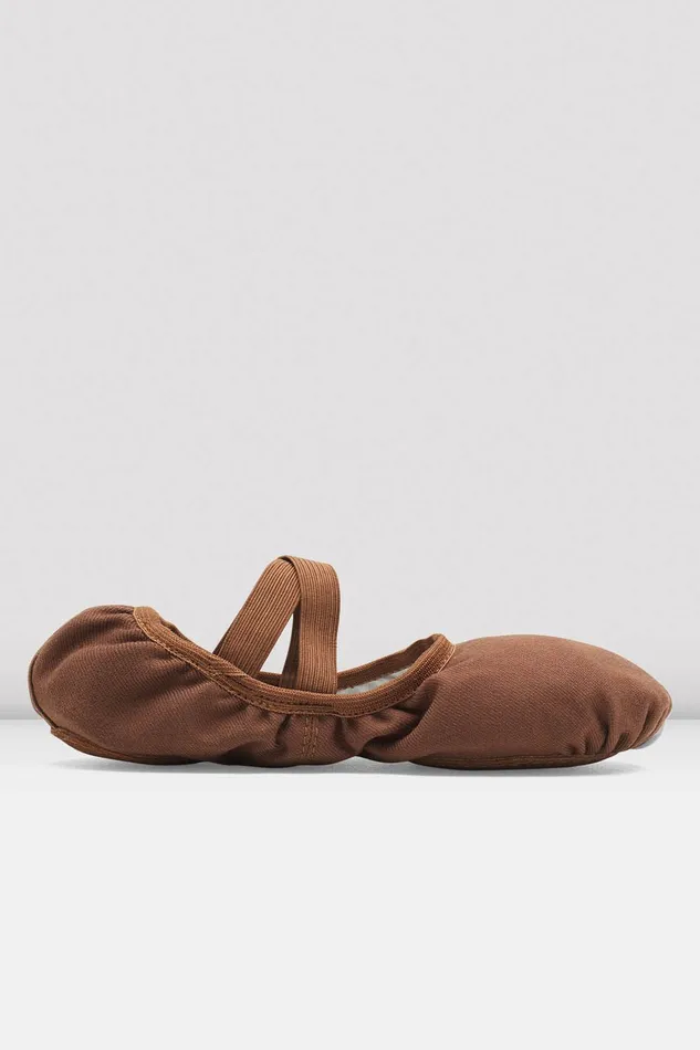 Mens Performa Stretch Canvas Ballet Shoes Cocoa Canvas Adult Ballet Bloch