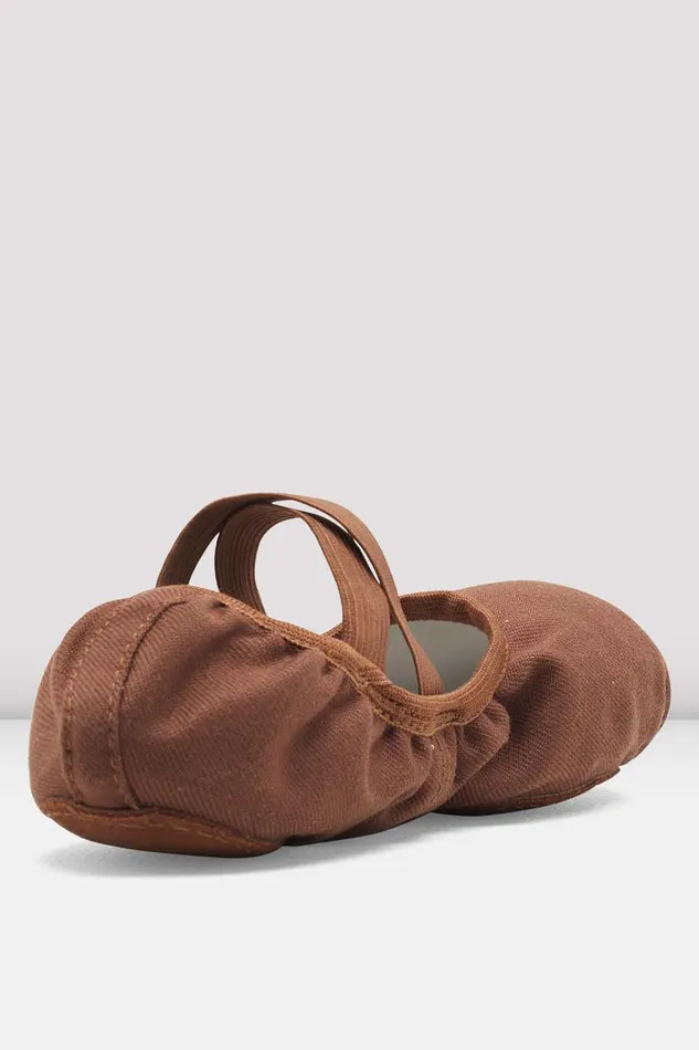 Mens Performa Stretch Canvas Ballet Shoes Cocoa Canvas Adult Tonal Footwear Bloch