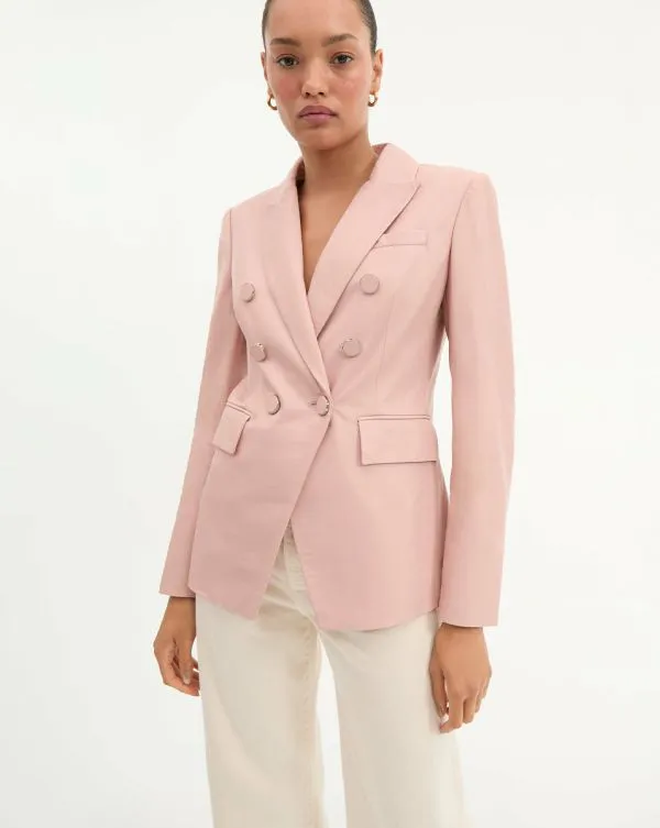 Miller Leather Dickey Jacket Pink Clay Women Veronica Beard Jackets and Outerwear Miller Leather Dickey Jacket Pink Clay Women Veronica Beard Jackets and Outerwear