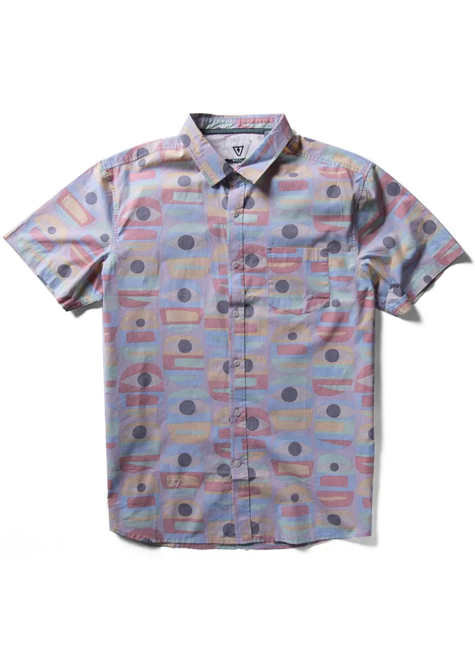 Minds Eye Eco Ss Shirt Dusty Rose Men Shirts and Flannels Vissla