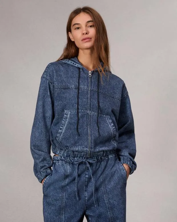 MiramarSweaters and Sweatshirts Miramar Fleece Davina Hoodie Topaz 8211 rag and bone Women MiramarSweaters and Sweatshirts Miramar Fleece Davina Hoodie Topaz 8211 rag and bone Women