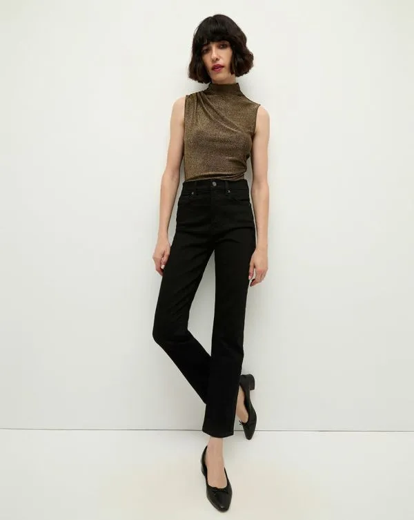 Mylie Sleeveless Top Antique Gold Lurex Women Veronica Beard Tops Mylie Sleeveless Top Antique Gold Lurex Women Veronica Beard Tops