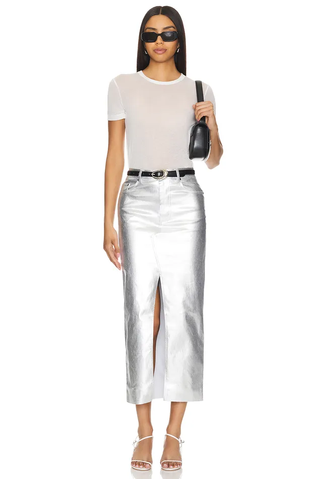 Naomi Maxi Skirt Silver Women Lovers and Friends Skirts Naomi Maxi Skirt Silver Women Lovers and Friends Skirts