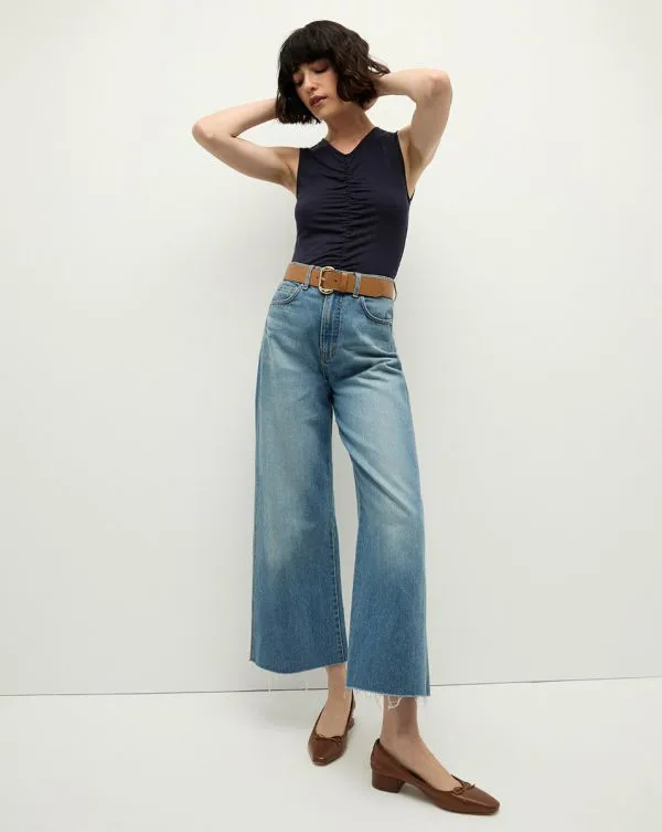 Neeta Sleeveless Top Navy Women Veronica Beard Tops Neeta Sleeveless Top Navy Women Veronica Beard Tops