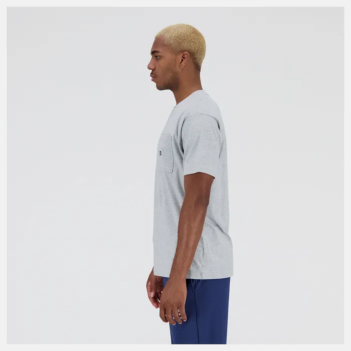 New Balance Shirts Men Essentials Reimagined Cotton Jersey Short Sleeve Tshirt ATHLETIC GREY New Balance Shirts Men Essentials Reimagined Cotton Jersey Short Sleeve Tshirt ATHLETIC GREY