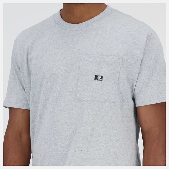 New Balance Shirts Men Essentials Reimagined Cotton Jersey Short Sleeve Tshirt ATHLETIC GREY New Balance Shirts Men Essentials Reimagined Cotton Jersey Short Sleeve Tshirt ATHLETIC GREY