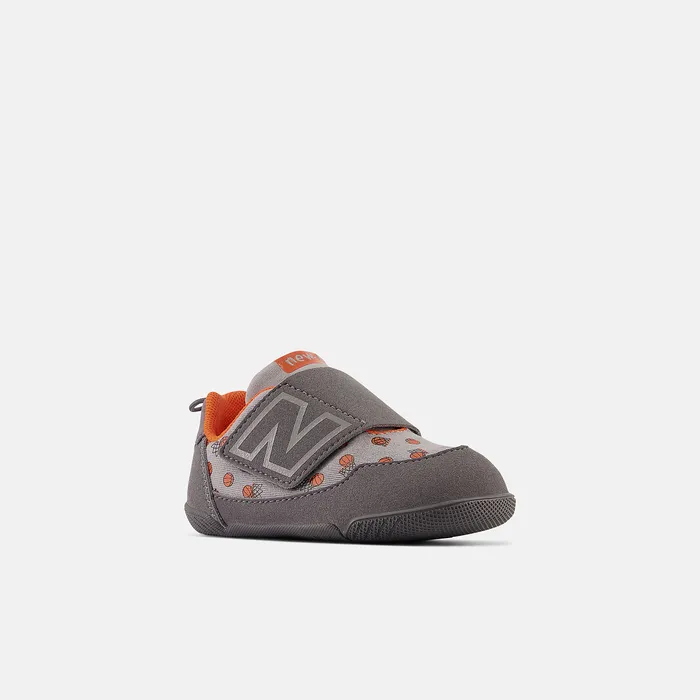 New Balance Size 0 8211 10 Kids NEWB Hook and Loop Grey with Shadow Grey and Poppy
