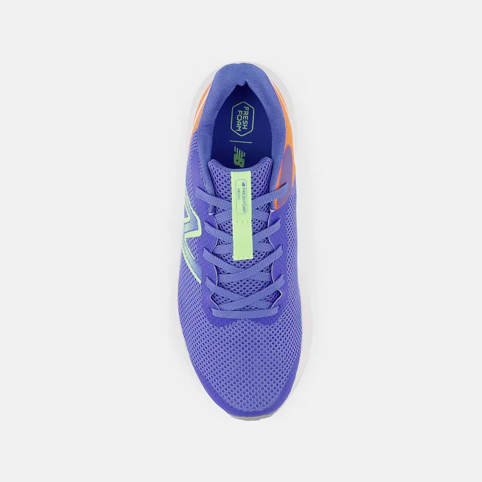 New Balance Size 35 8211 7 Kids Fresh Foam Arishi v4 Bright Lapis with Bleached Lime Glo and Neon Dragonfly