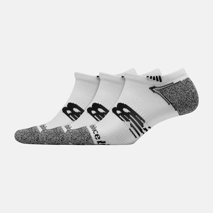 New Balance Socks MenWomen No Show Run Sock 3 Pack WHITE