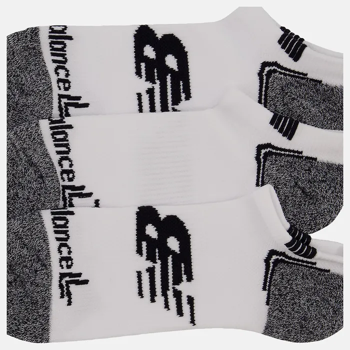 New Balance Socks MenWomen No Show Run Sock 3 Pack WHITE