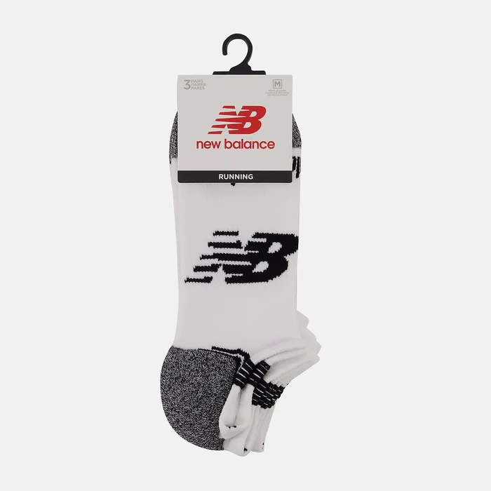 New Balance Socks MenWomen No Show Run Sock 3 Pack WHITE
