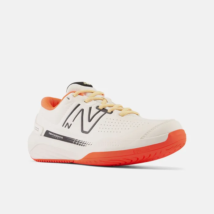 New Balance Tennis Women 696v5 Sea Salt with Neon Dragonfly