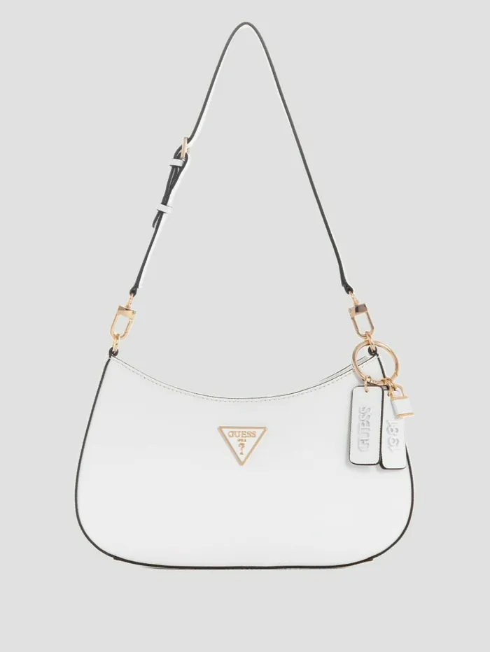 Noelle Shoulder Bag White Women Handbags GUESS