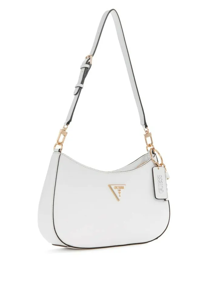 Noelle Shoulder Bag White Women Handbags GUESS Noelle Shoulder Bag White Women Handbags GUESS