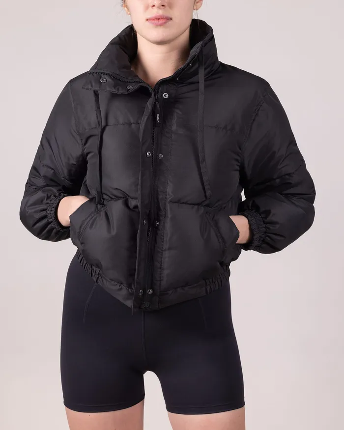 Outerwear Bloch Adult Bloch Cropped Puffer Black