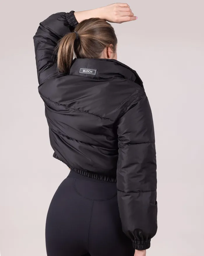 Outerwear Bloch Adult Bloch Cropped Puffer Black Outerwear Bloch Adult Bloch Cropped Puffer Black