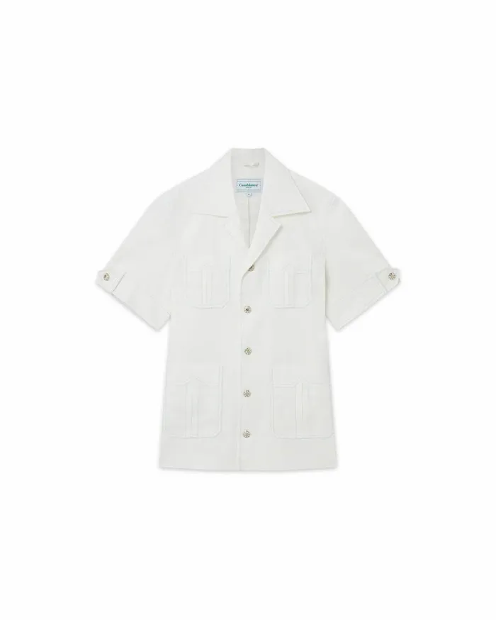 Outerwear Men Casablanca Paris Short Sleeve Safari Jacket
