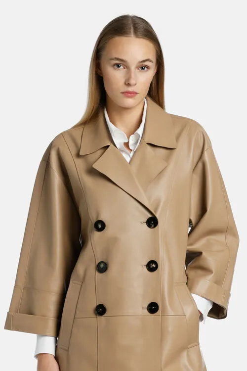 Outerwear Vespaio Vespaio Beige Luisa Spagnoli Women Outerwear Vespaio Vespaio Beige Luisa Spagnoli Women