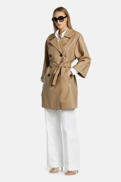 Outerwear Vespaio Vespaio Beige Luisa Spagnoli Women Outerwear Vespaio Vespaio Beige Luisa Spagnoli Women