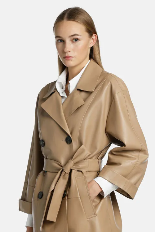 Outerwear Vespaio Vespaio Beige Luisa Spagnoli Women Outerwear Vespaio Vespaio Beige Luisa Spagnoli Women