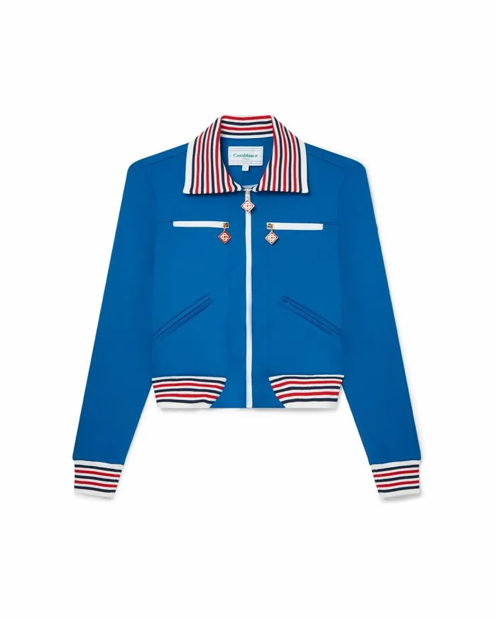 Outerwear Women Casablanca Paris Blue Triple Zip Tracksuit Jacket