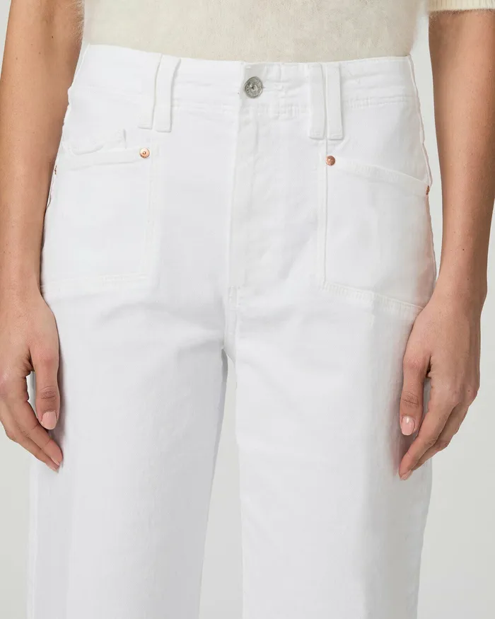 PAIGE Anessa Wide Leg Jean 8211 Crisp White Women Wide Leg PAIGE Anessa Wide Leg Jean 8211 Crisp White Women Wide Leg