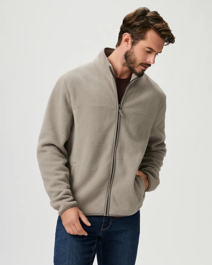 PAIGE Armando Zip Up 8211 Silver Pearl Men Jackets and Coats PAIGE Armando Zip Up 8211 Silver Pearl Men Jackets and Coats