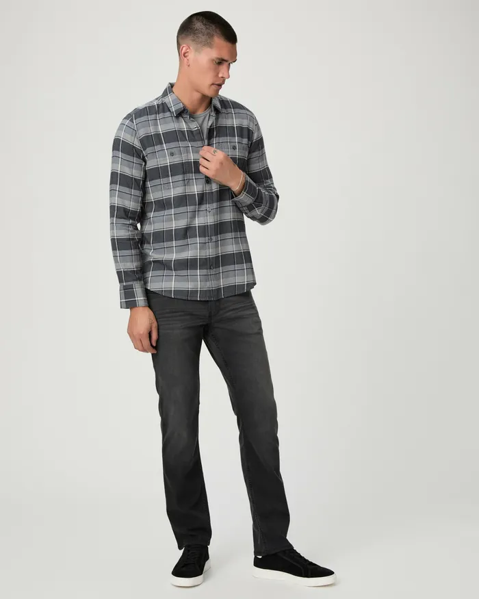 PAIGE Shirts Men Everett Shirt 8211 Charcoal Fog PAIGE Shirts Men Everett Shirt 8211 Charcoal Fog