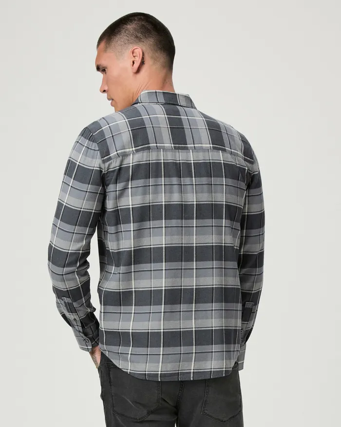 PAIGE Shirts Men Everett Shirt 8211 Charcoal Fog PAIGE Shirts Men Everett Shirt 8211 Charcoal Fog
