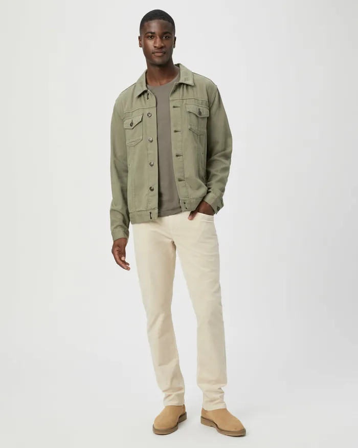 Pants and Joggers PAIGE Men Federal Slim Straight Pant 8211 Ivory Cream Corduroy Pants and Joggers PAIGE Men Federal Slim Straight Pant 8211 Ivory Cream Corduroy
