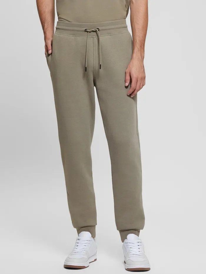 Pants and Shorts GUESS Men Eco Aldwin Logo Pants Mossy Green Pants and Shorts GUESS Men Eco Aldwin Logo Pants Mossy Green