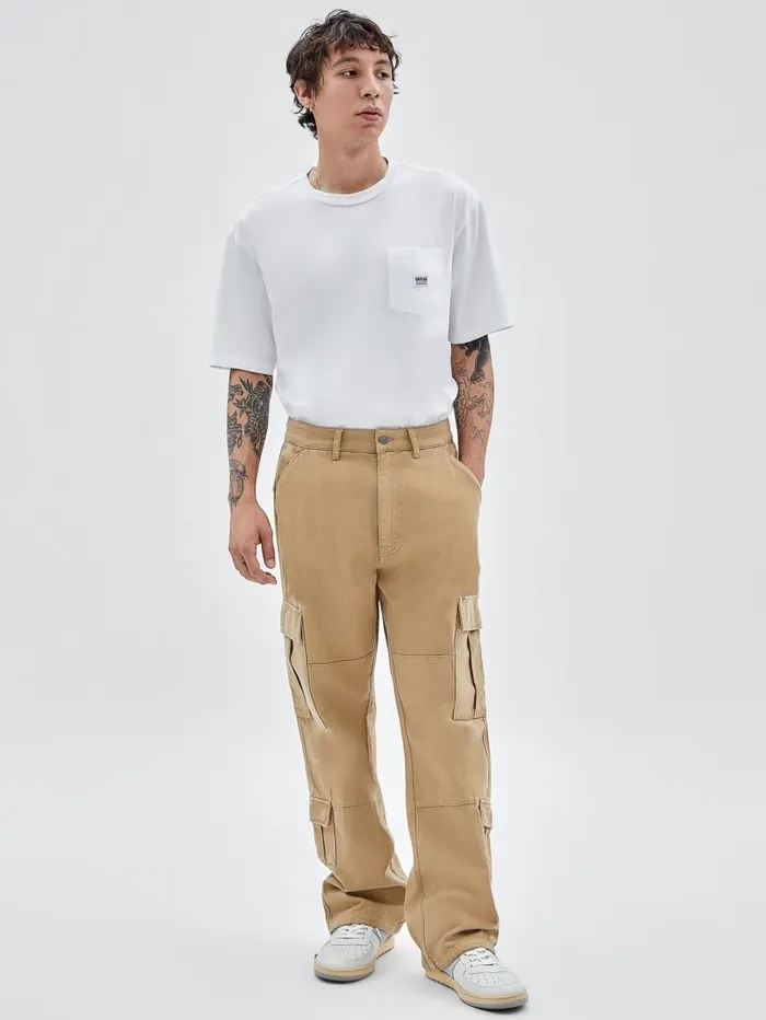 Pants and Shorts GUESS Men GUESS Originals Cargo Pants Tan Pants and Shorts GUESS Men GUESS Originals Cargo Pants Tan