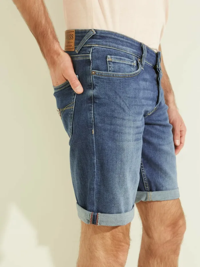 Pants and Shorts Men GUESS Eco Sonny Denim Shorts Carry Mid