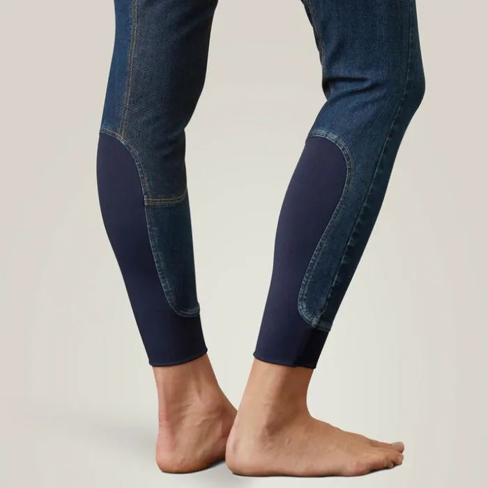 Pants and Shorts Women Ariat Halo Denim Full Seat Breech Marine Pants and Shorts Women Ariat Halo Denim Full Seat Breech Marine