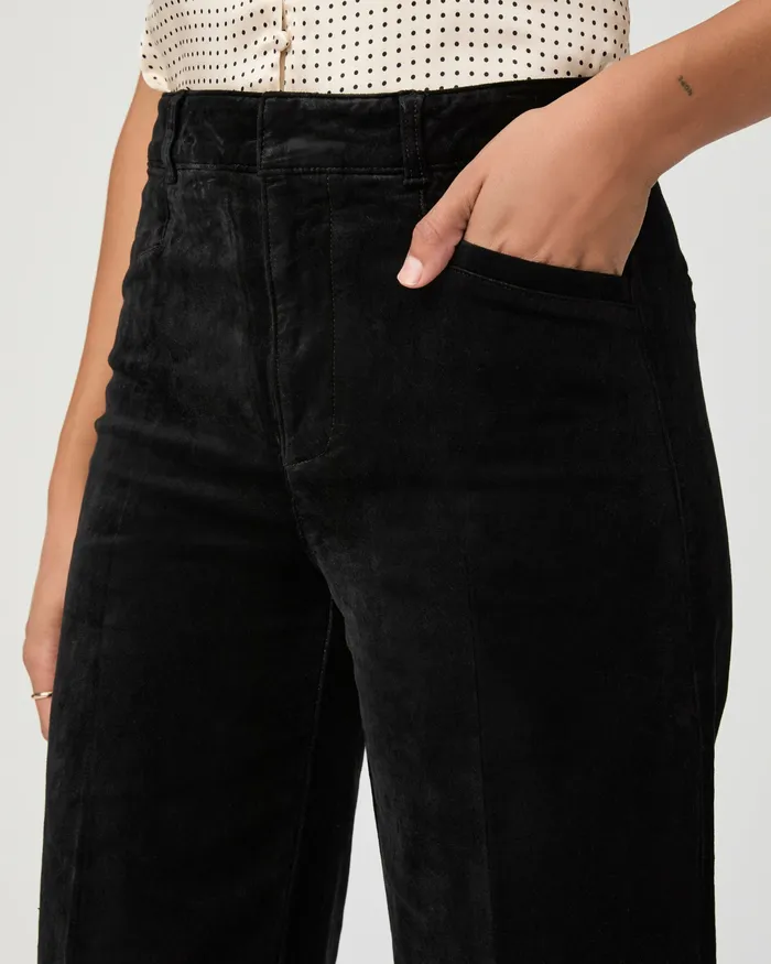 Pants Anessa Wide Leg Trouser 8211 Black Velvet 8211 PAIGE Women Pants Anessa Wide Leg Trouser 8211 Black Velvet 8211 PAIGE Women