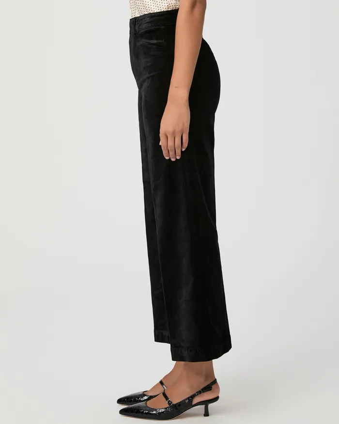 Pants Anessa Wide Leg Trouser 8211 Black Velvet 8211 PAIGE Women Pants Anessa Wide Leg Trouser 8211 Black Velvet 8211 PAIGE Women