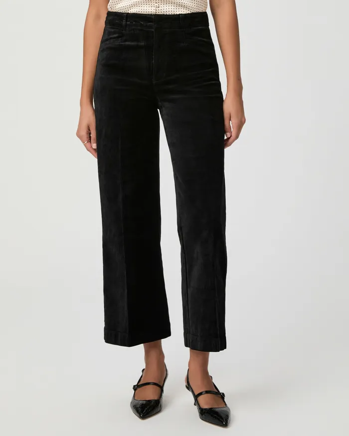 Pants Anessa Wide Leg Trouser 8211 Black Velvet 8211 PAIGE Women Pants Anessa Wide Leg Trouser 8211 Black Velvet 8211 PAIGE Women