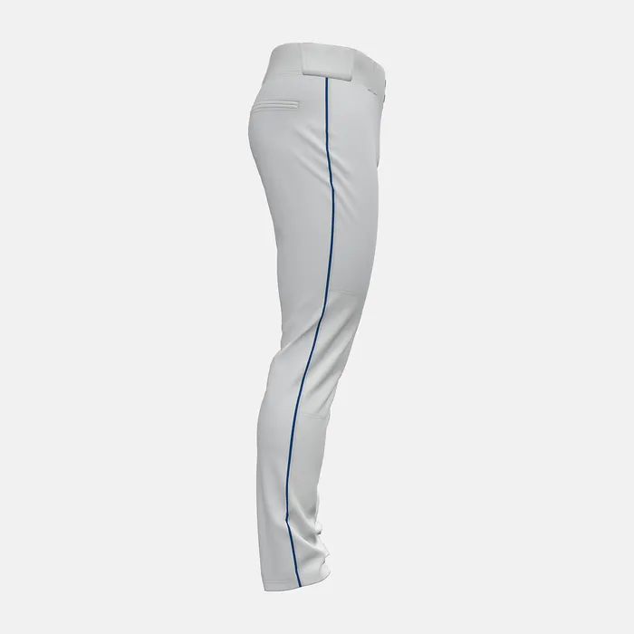 Pants New Balance Men Adversary 2 Baseball Piped Pant Tapered WHITE with BLUE Pants New Balance Men Adversary 2 Baseball Piped Pant Tapered WHITE with BLUE