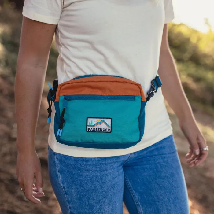 Passenger Backpacks and Bags Mainland Recycled Hip Pack Multi Colour Multi Colour 8211 WomenMen