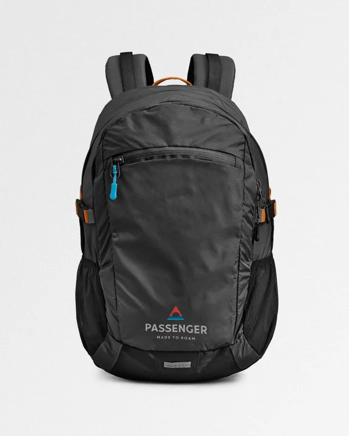 Passenger Backpacks and Bags Track Recycled 20L Backpack Black Black 8211 WomenMen
