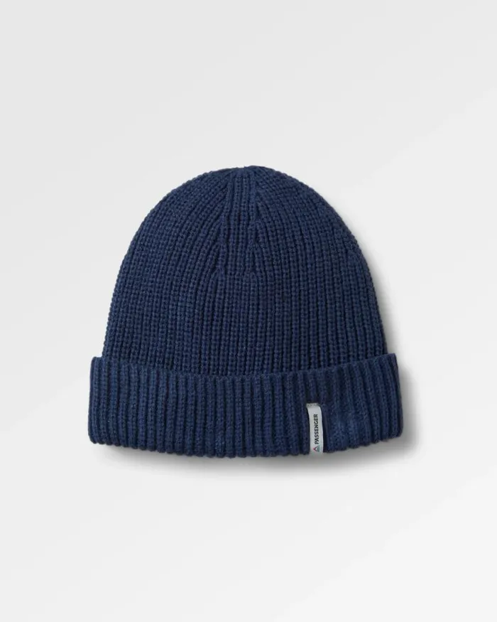 Passenger Beanies Compass Recycled Beanie Rich Navy Rich Navy 8211 WomenMen