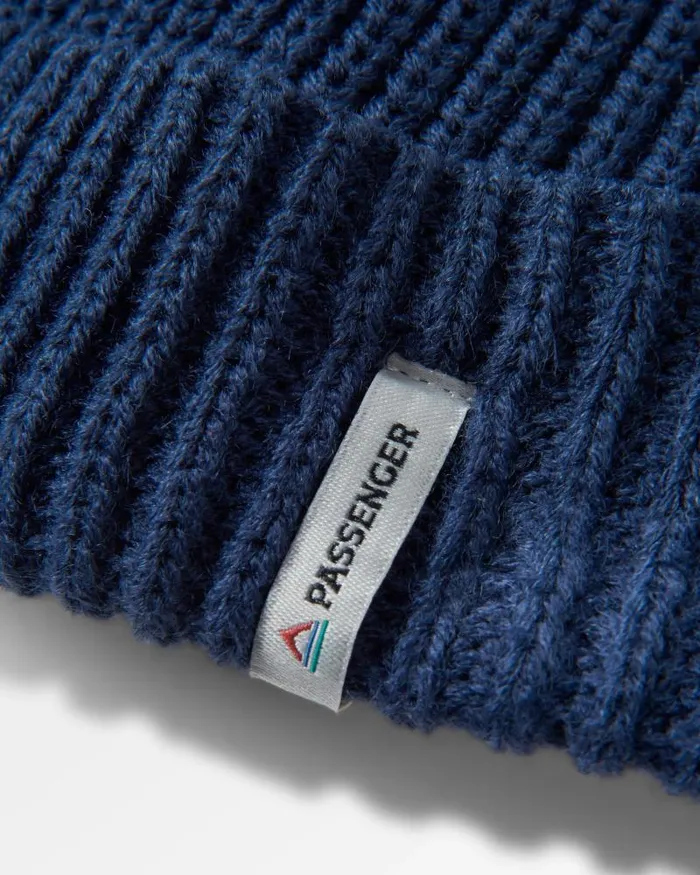 Passenger Beanies Compass Recycled Beanie Rich Navy Rich Navy 8211 WomenMen