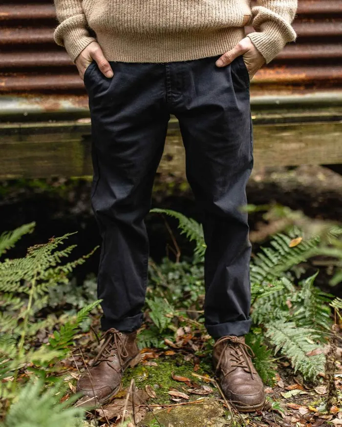 Passenger Bottoms 365 Organic Cotton Trouser Faded Black Faded Black 8211 Men