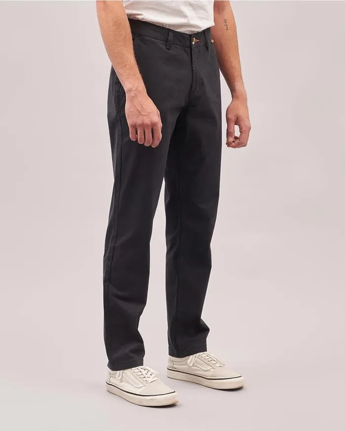 Passenger Bottoms 365 Organic Cotton Trouser Faded Black Faded Black 8211 Men