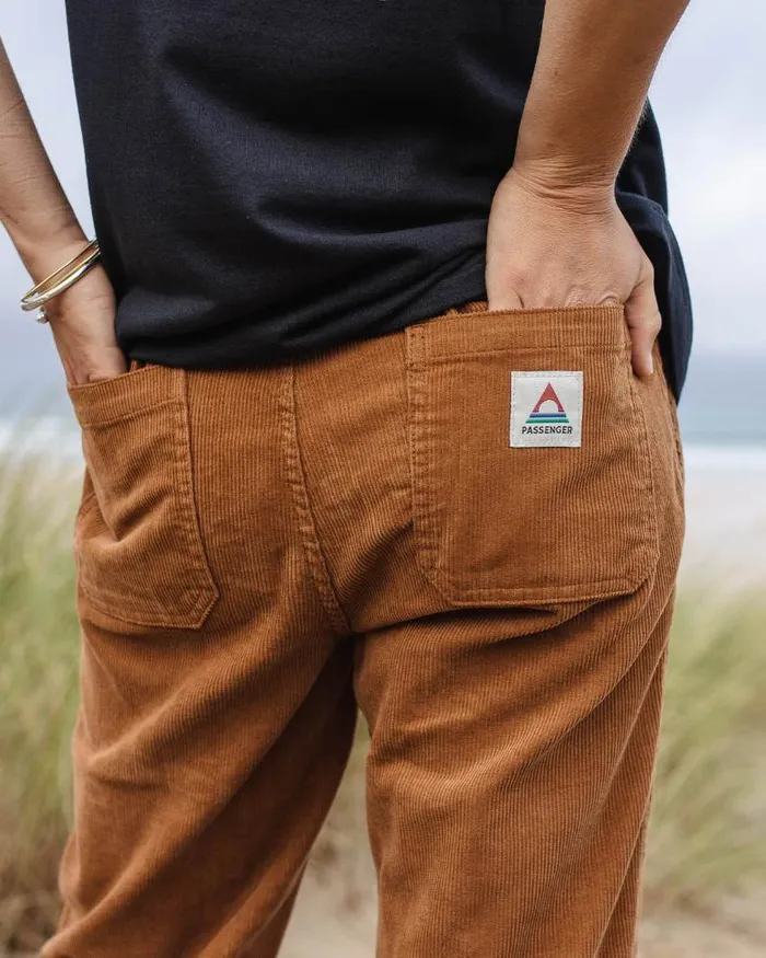 Passenger Bottoms Compass Recycled Corduroy Trouser Coconut Coconut 8211 Women