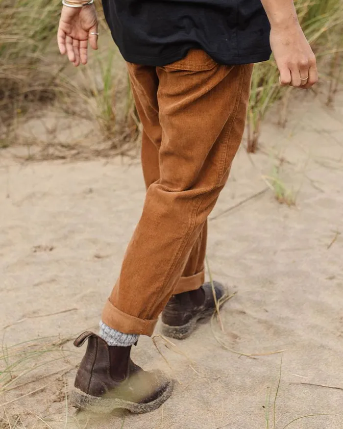 Passenger Bottoms Compass Recycled Corduroy Trouser Coconut Coconut 8211 Women