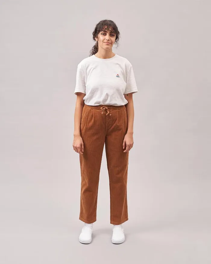 Passenger Bottoms Compass Recycled Corduroy Trouser Coconut Coconut 8211 Women